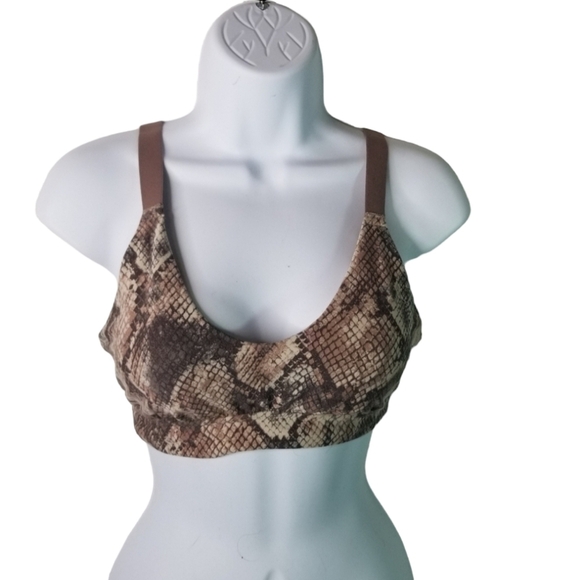 Aerie offline snakeskin ballet back sports bra - Picture 1 of 9